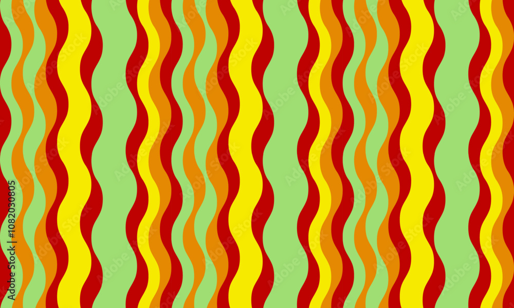 Poster vertical striped design with flowing curves and textured waves. artistic colors blend with simplicit