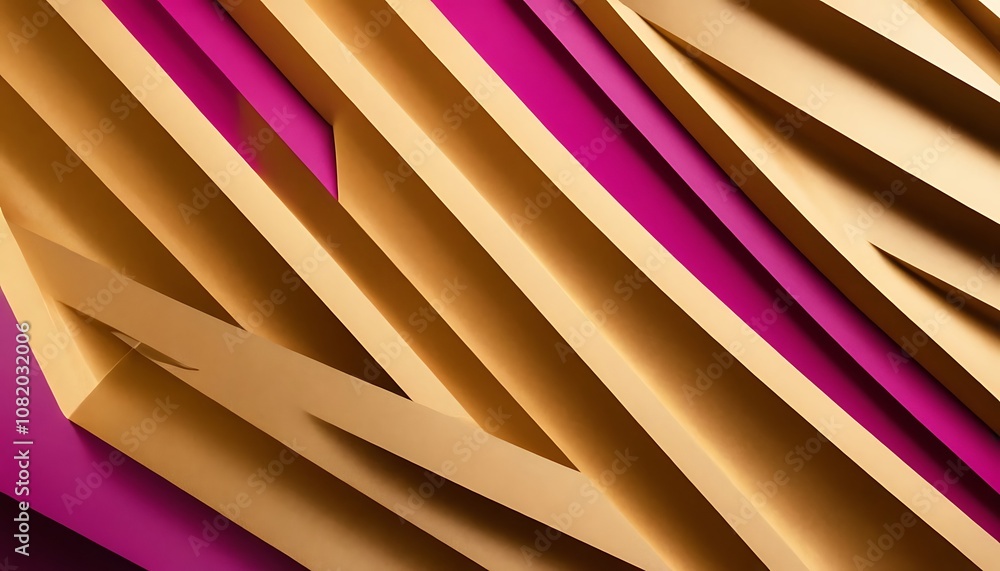 Fototapete abstract texture of colored paper. geometric shapes and lines in bright colors. place for text. mult