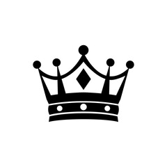 Crown vector, royal luxury symbols, black crown silhouettes, diverse crowns designs, isolated on white background, symbolizing power, authority