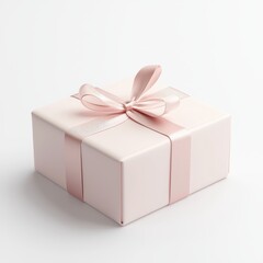 Elegant Gift Box with Soft Pink Ribbon Decoration