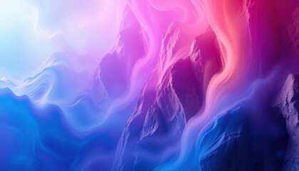 a close up of a colorful liquid painting on a wall