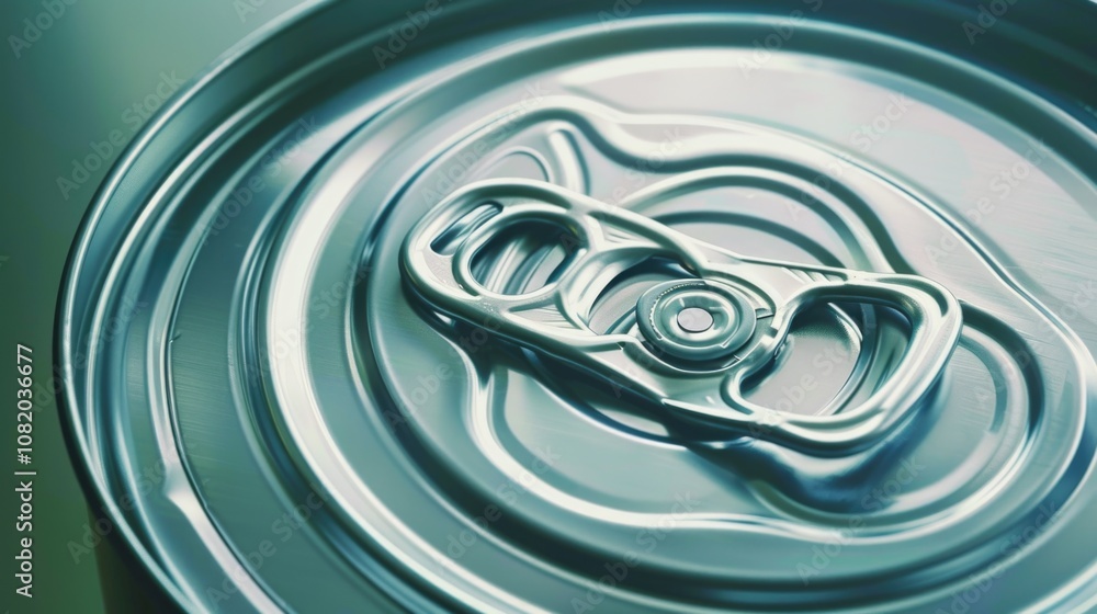 Poster a close-up shot of a soda can, with its label and shape visible