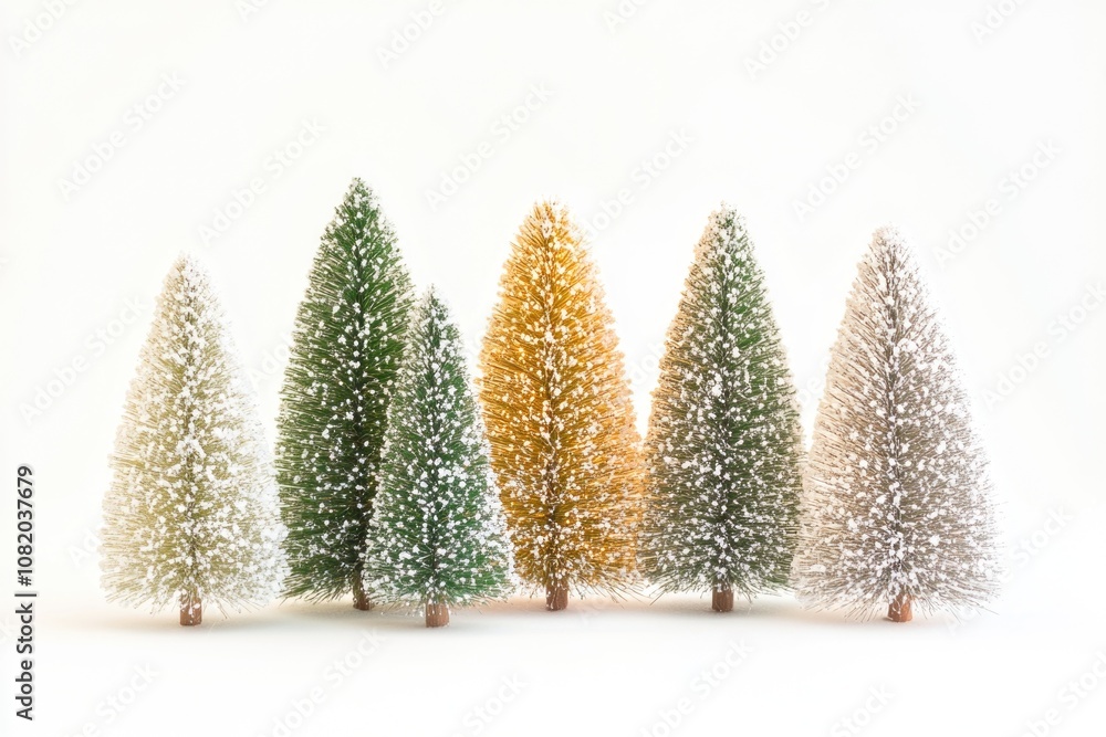 Poster a cluster of small trees growing together in a natural setting, suitable for use as a background or 