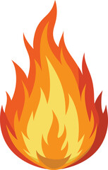Fire flames icon. Fire flames. Flame symbols. Set of yellow and orange fire flame. Collection of hot flaming element. Fire, flame vector illustration.