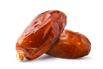 Naklejka premium Dried date fruit isolated on white background. Clipping path.