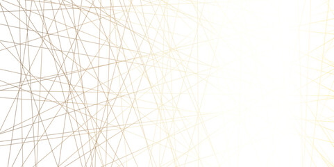 Abstract chaotic line luxury gold geometric random with diagonal line seamless pattern .Creative and geometric shape with luxury pattern  Abstract background vector Illustration . futuristic business.