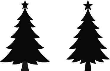 plain crismas tree icon design for your company. christmas tree icon sign marker - vector.