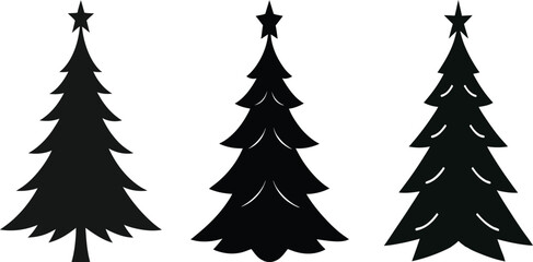 plain crismas tree icon design for your company. christmas tree icon sign marker - vector.