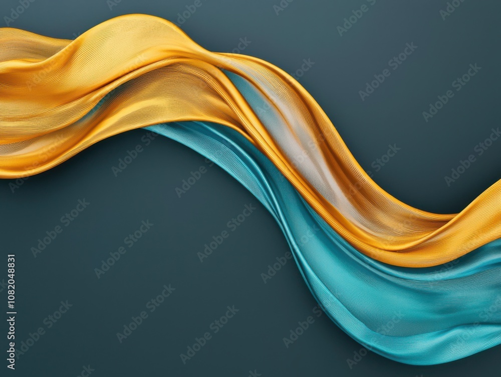 Poster flowing textures and colors abstract design digital art modern aesthetic dynamic perspective visual 