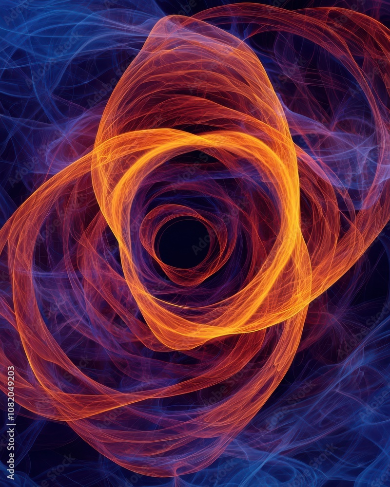 Poster dynamic fluid motion abstract artwork digital space graphic design colorful environment close-up vie