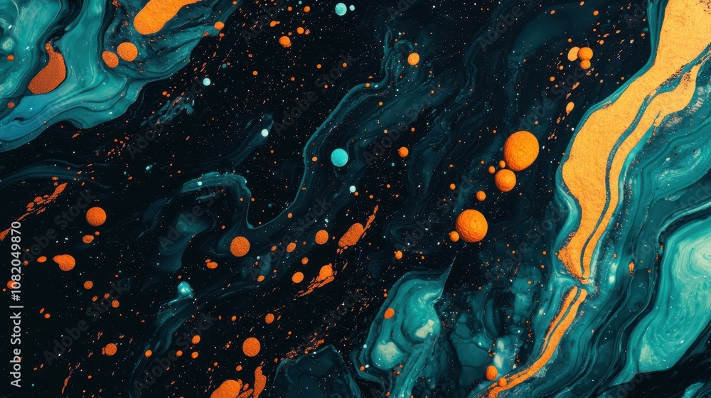 Poster abstract fluid art creation colorful swirls visual art artistic environment close-up viewpoint creat
