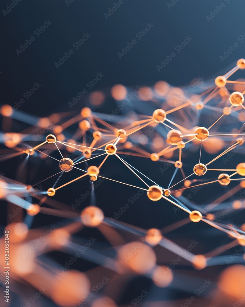 Poster exploring innovative technology connections digital space abstract visualization data environment cl
