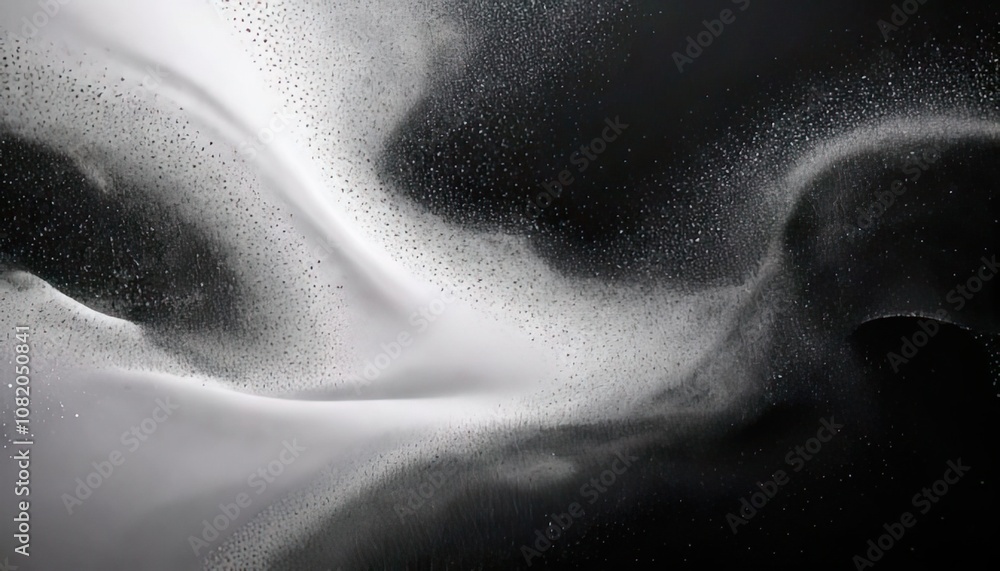 Poster abstract noise texture shape with a black and white grainy background