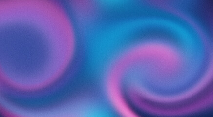 Vibrant Blue and Pink Swirling Backdrop with Grainy Blur