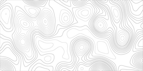 Abstract wavy curved lines background. abstract pattern background vector topographic map. The black on white contours vector topography stylized height of the lines map Seamless pattern banner design