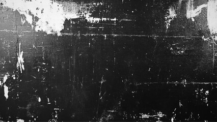 Scratch black background overlay / abstract black dark background, broken cracks and scratches for overlay. Texture of old surface on black background with white scratches. scratches isolated on black