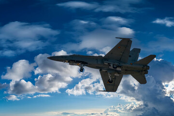 photographs of fighter jets, airplanes with power and elegance in the blue sky with white clouds