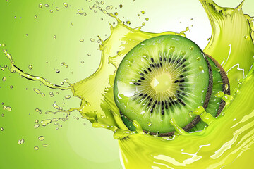 Vibrant and Refreshing Fruit Splash Effect for Healthy Living