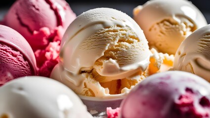 a zoom very close to the most amazing ice cream