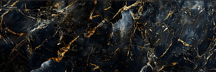 Black marble texture background with intricate patterns and textures