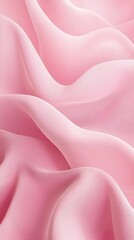 Obraz premium Soft Pastel Pink Backdrop with Subtle Curves and Folds Playful Yet Refined Setting for Skincare or Fashion Accessories