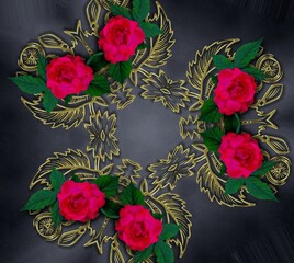 3D Abstract colorful creative background