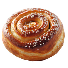 Freshly Baked Sweet Bun Perfect for Breakfast or Dessert Delights in Culinary Presentations
