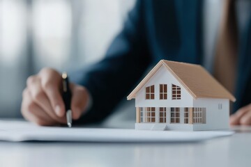 Fototapeta premium Securing Your Dream Home: A Real Estate Agent Guides You Through the Process
