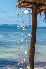 A Decorative Curtain Of Mussels And Conches