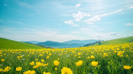 field of yellow flowers