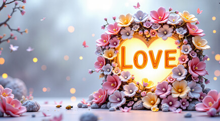 A Blossoming Heart of Love