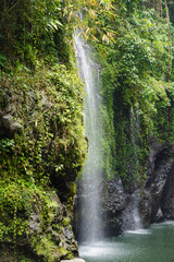 The beauty of Tebela Waterfall in Banyumas Regency, Central Java, indonesia. It was taken on November 18, 2024 by a professional. It's a wonderful waterfall with a nice view
