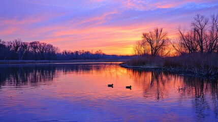 Obraz premium Breathtaking Sunset Over the Sea