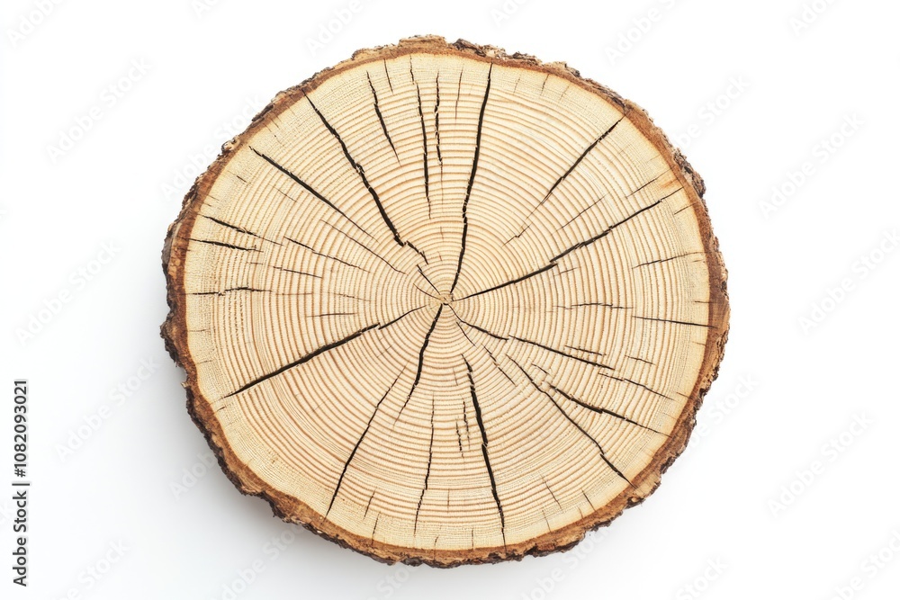Poster half-cut log suitable for various uses including diy projects or as a decorative element