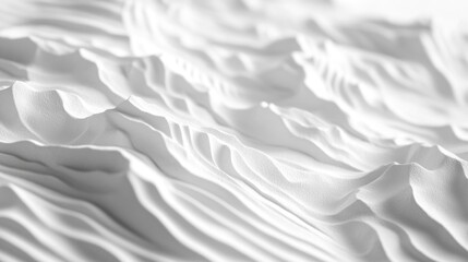 Obraz premium A close-up shot of a wavy surface in black and white