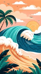 Ocean Vibes: Abstract Artwork Inspired by the Sea