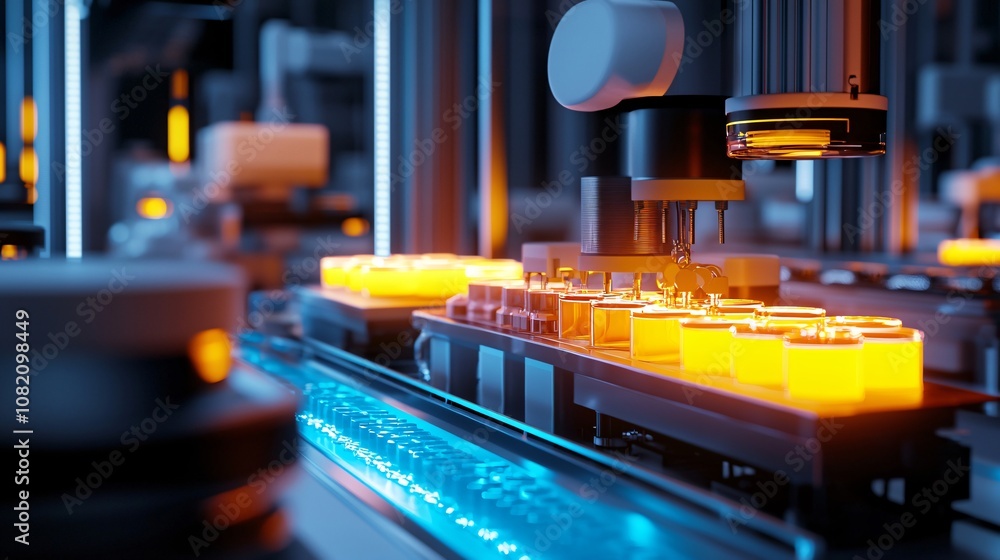 Aufkleber Innovative robotics enhance automated production processes in modern manufacturing facilities