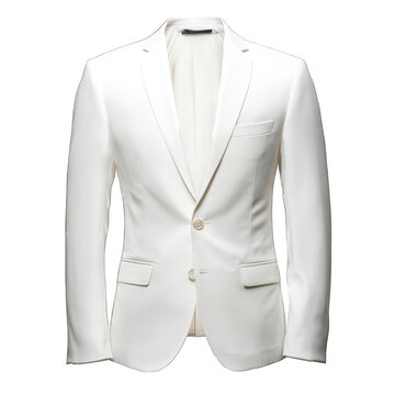 recommend clip art: White business collar suit blazer jacket coat isolated on transparent background