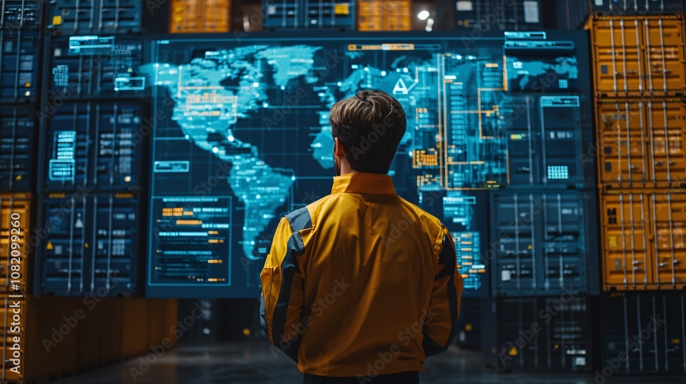 Aufkleber Innovative technology transforms global supply chain management with advanced data visualization techniques