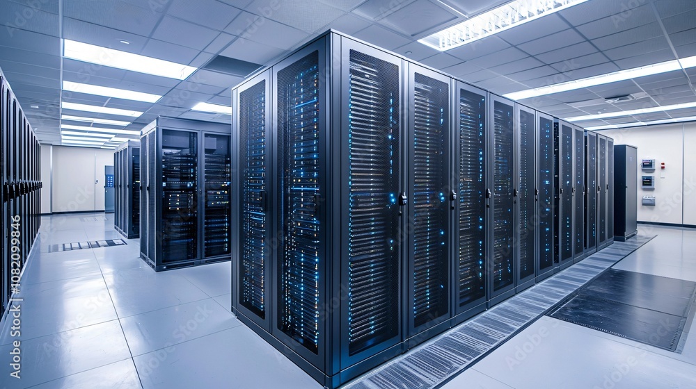 Aufkleber explore the advanced infrastructure of modern data centers and their impact on technology efficiency