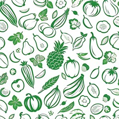 seamless pattern background of vegetables 