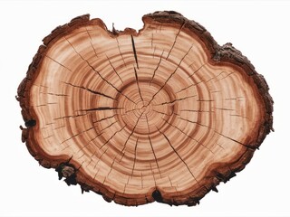 Nature's Chronicle: An aged tree's cross-section reveals a captivating tapestry of growth rings, telling silent stories of time, resilience, and the earth's embrace.