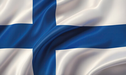 Obraz premium finnish flag for national Day or Independence Day of finland