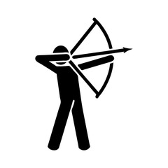Fototapeta premium archery vector icon