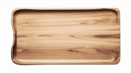 Rustic Wooden Tray:  A natural,  elegant serving tray crafted from light brown wood, showcasing unique, wavy edges and beautiful wood grain. Perfect for rustic settings and stylish food presentation.