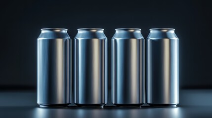 Metal cans isolated. canned food. Ultra realistic. Photorealistic hypermaximalist advertising photography hyper realistic fine detail