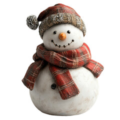 A Whimsical Snowman Standing Proudly in a Winter Wonderland, Perfect for Holiday Greetings and Seasonal Decor