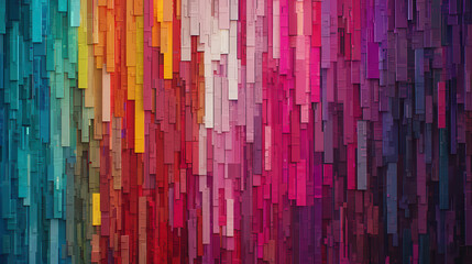 Vibrant abstract background with colorful vertical stripes in various shades. This artwork evokes sense of energy and creativity, perfect for design projects