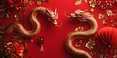 Obraz premium chinese new year snack, ai generated.