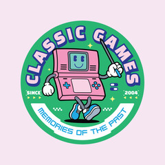 Designs featuring classic console game characters with nostalgic designs. Bright colors and friendly facial expressions make us want to go back to childhood.